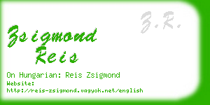 zsigmond reis business card